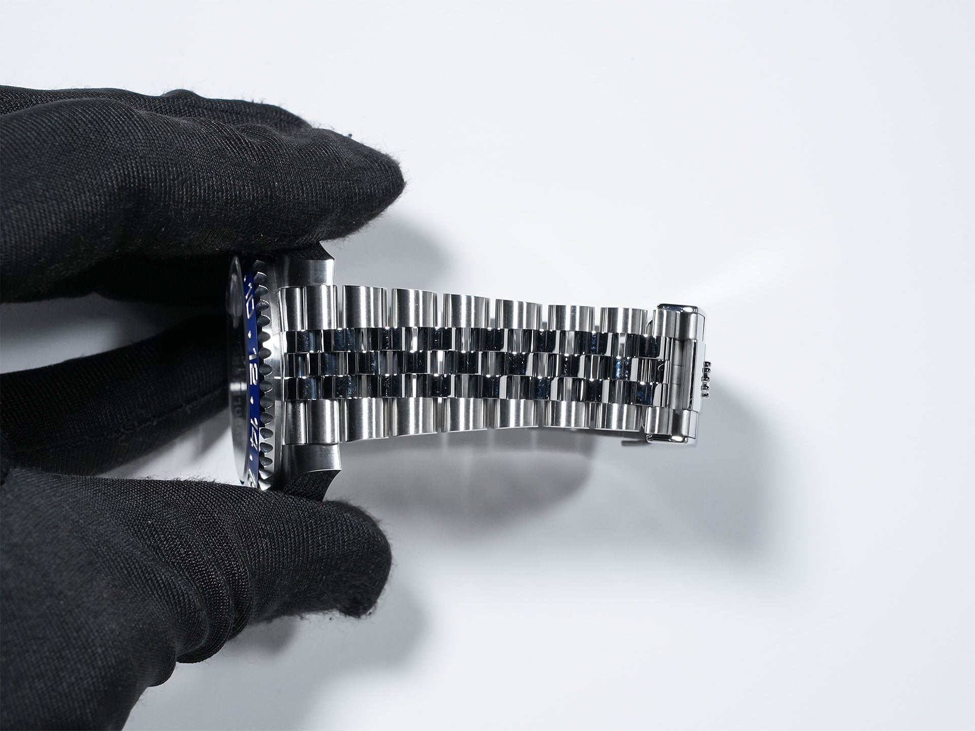 Pre-owned Rolex GMT-Master II Ref. 126710BLNR Stainless Steel with Black Dial and Jubilee Bracelet (v2yab9wj)