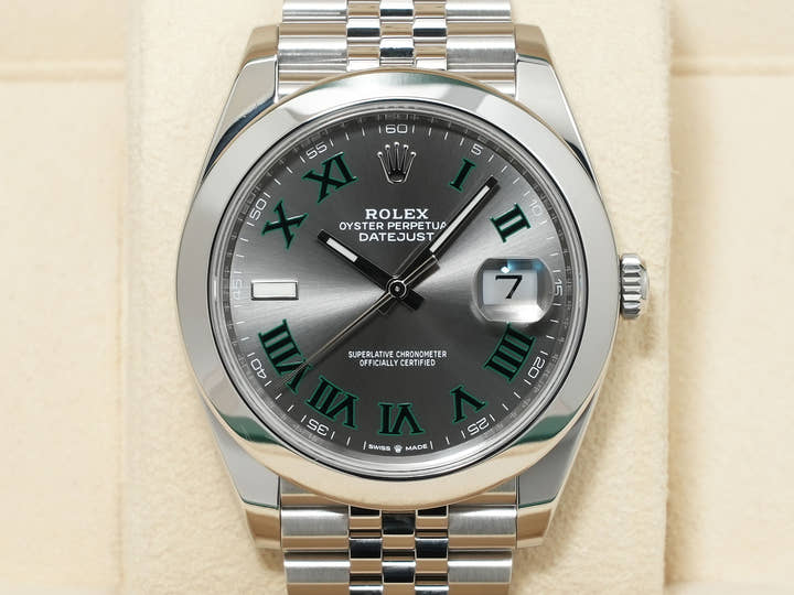 Rolex Datejust 41 Ref. 126300 Stainless Steel Slate Roman Dial Jubilee Bracelet Excellent Condition tnvkwomh