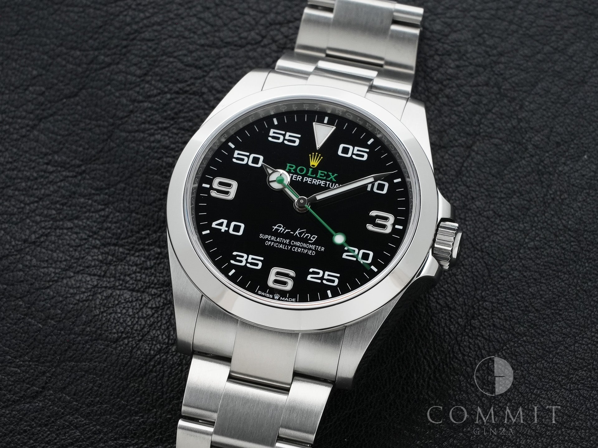 Rolex Air-King Ref. 126900 Stainless Steel Black Dial Oyster Bracelet Excellent Condition kz3m757s