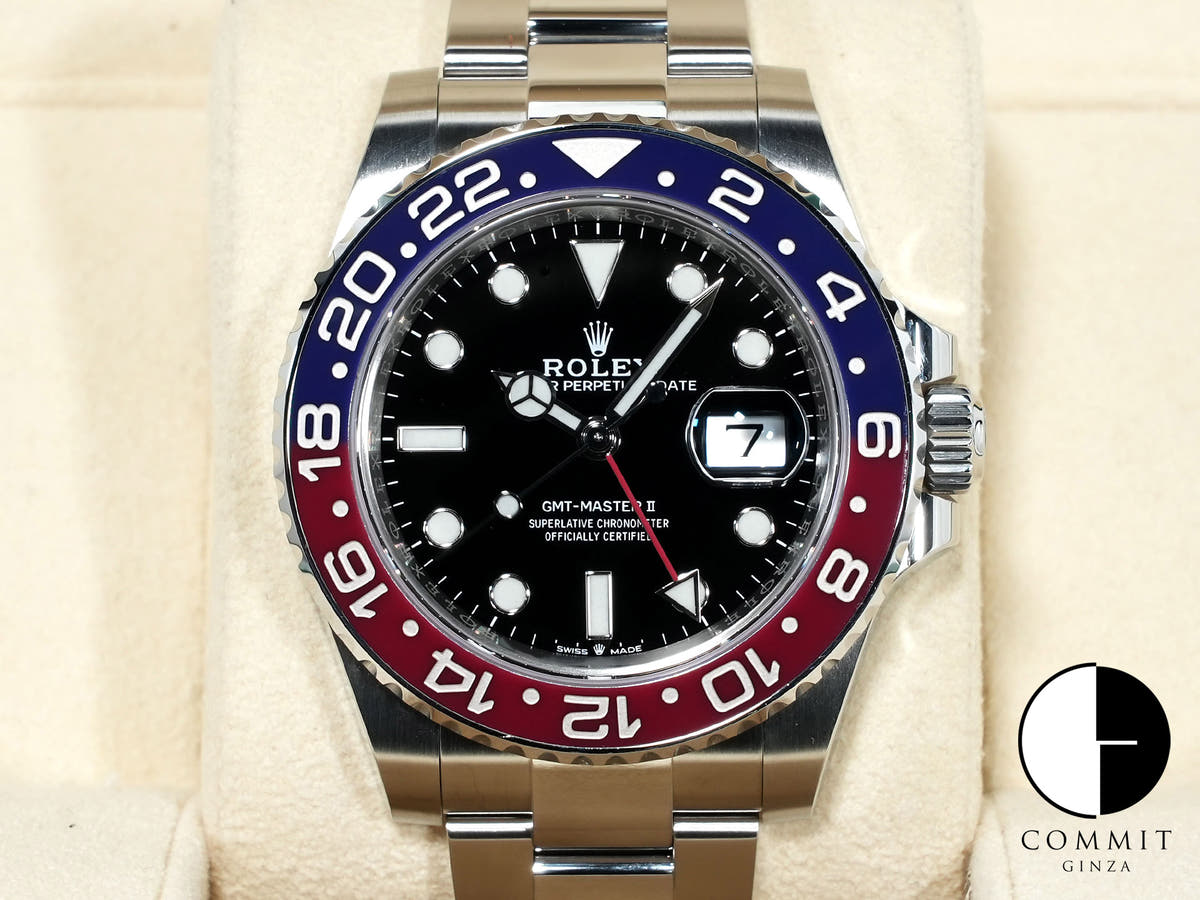 Rolex GMT-Master II Ref. 126710BLRO Stainless Steel Black Dial Oyster Bracelet Excellent Condition 6tfpi6pb