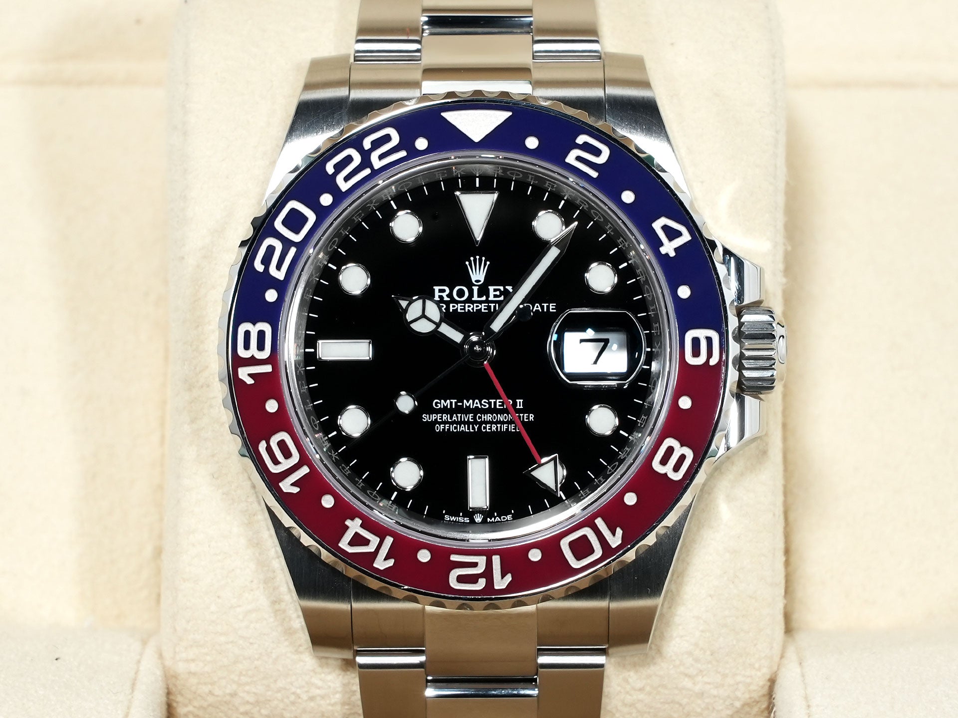 Rolex GMT-Master II Ref. 126710BLRO Stainless Steel Black Dial Oyster Bracelet Excellent Condition 6tfpi6pb