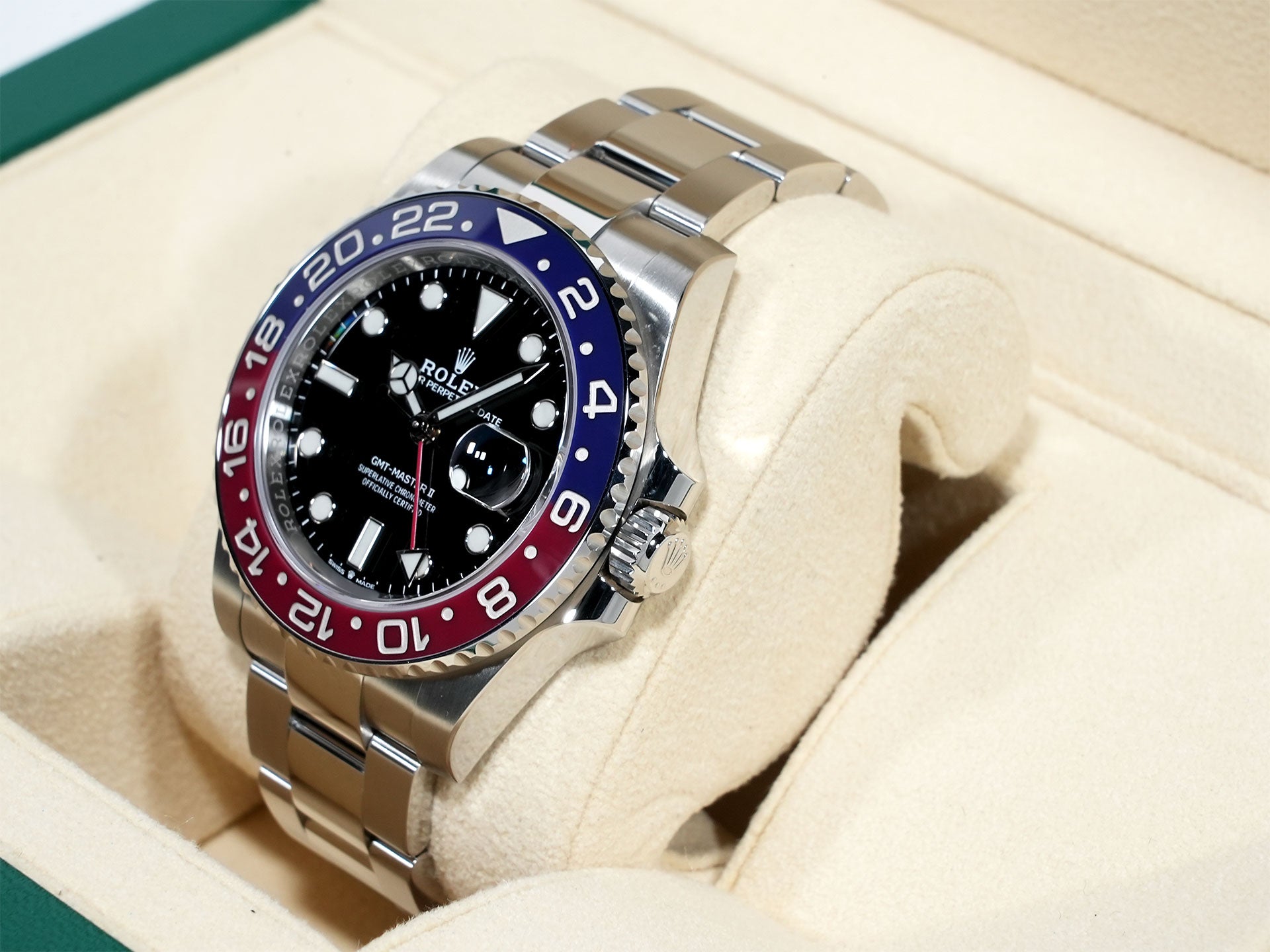 Rolex GMT-Master II Ref. 126710BLRO Stainless Steel Black Dial Oyster Bracelet Excellent Condition 6tfpi6pb