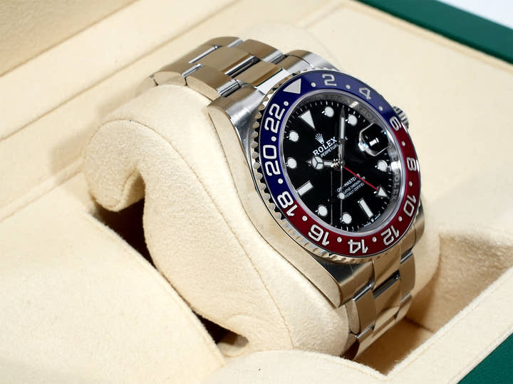 Rolex GMT-Master II Ref. 126710BLRO Stainless Steel Black Dial Oyster Bracelet Excellent Condition 6tfpi6pb