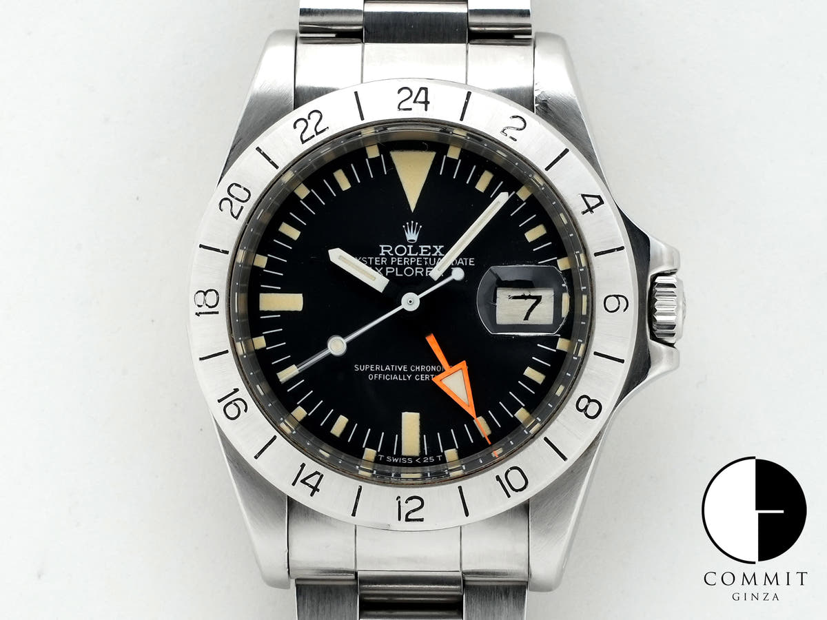 ロレックス エクスプローラーII Ref.1655 ステンレススチール ブラック文字盤 オイスターブレスレット 中古 kdoveuab