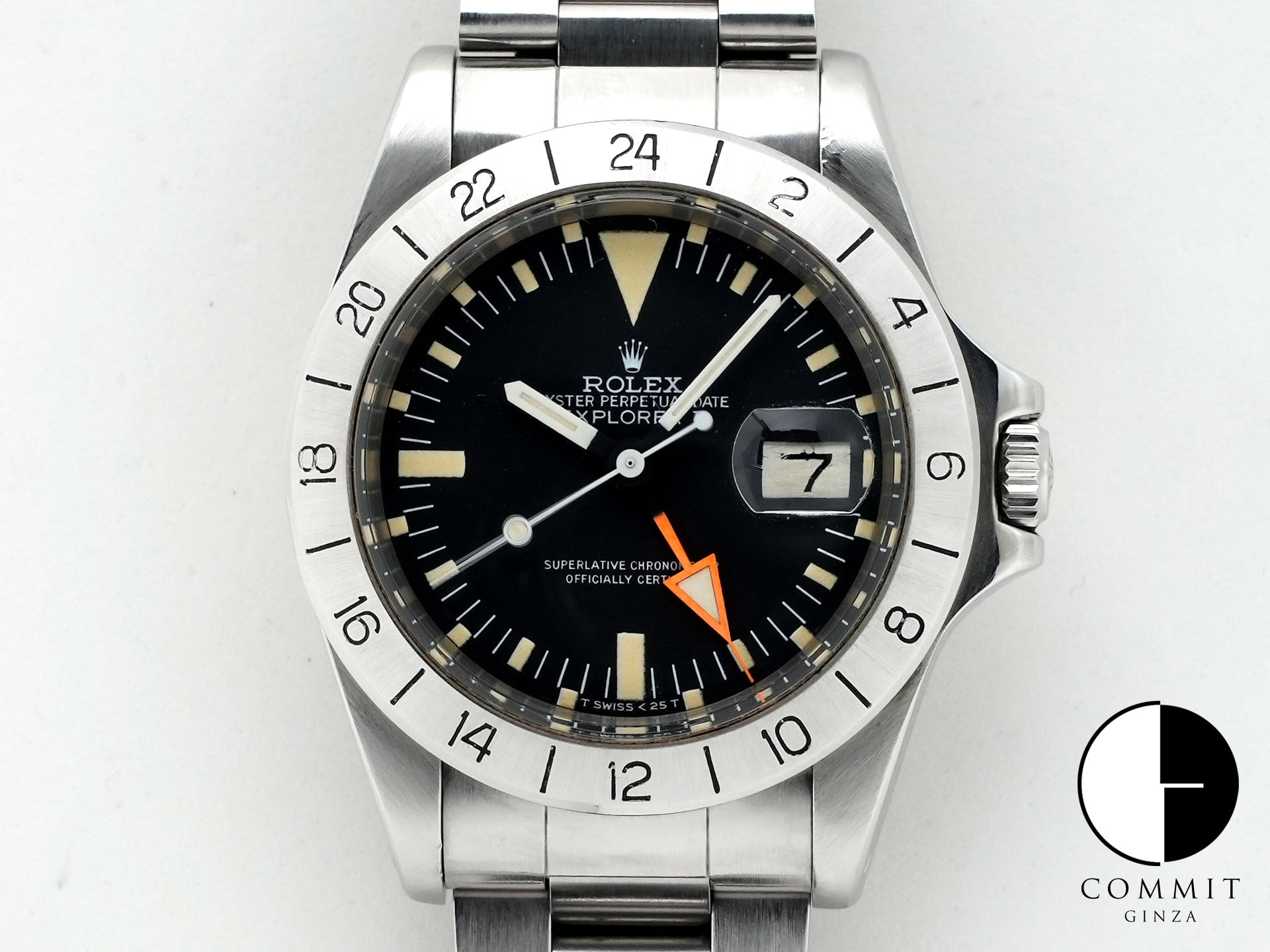 ロレックス エクスプローラーII Ref.1655 ステンレススチール ブラック文字盤 オイスターブレスレット 中古 kdoveuab