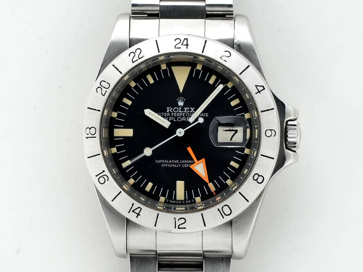 ロレックス エクスプローラーII Ref.1655 ステンレススチール ブラック文字盤 オイスターブレスレット 中古 kdoveuab