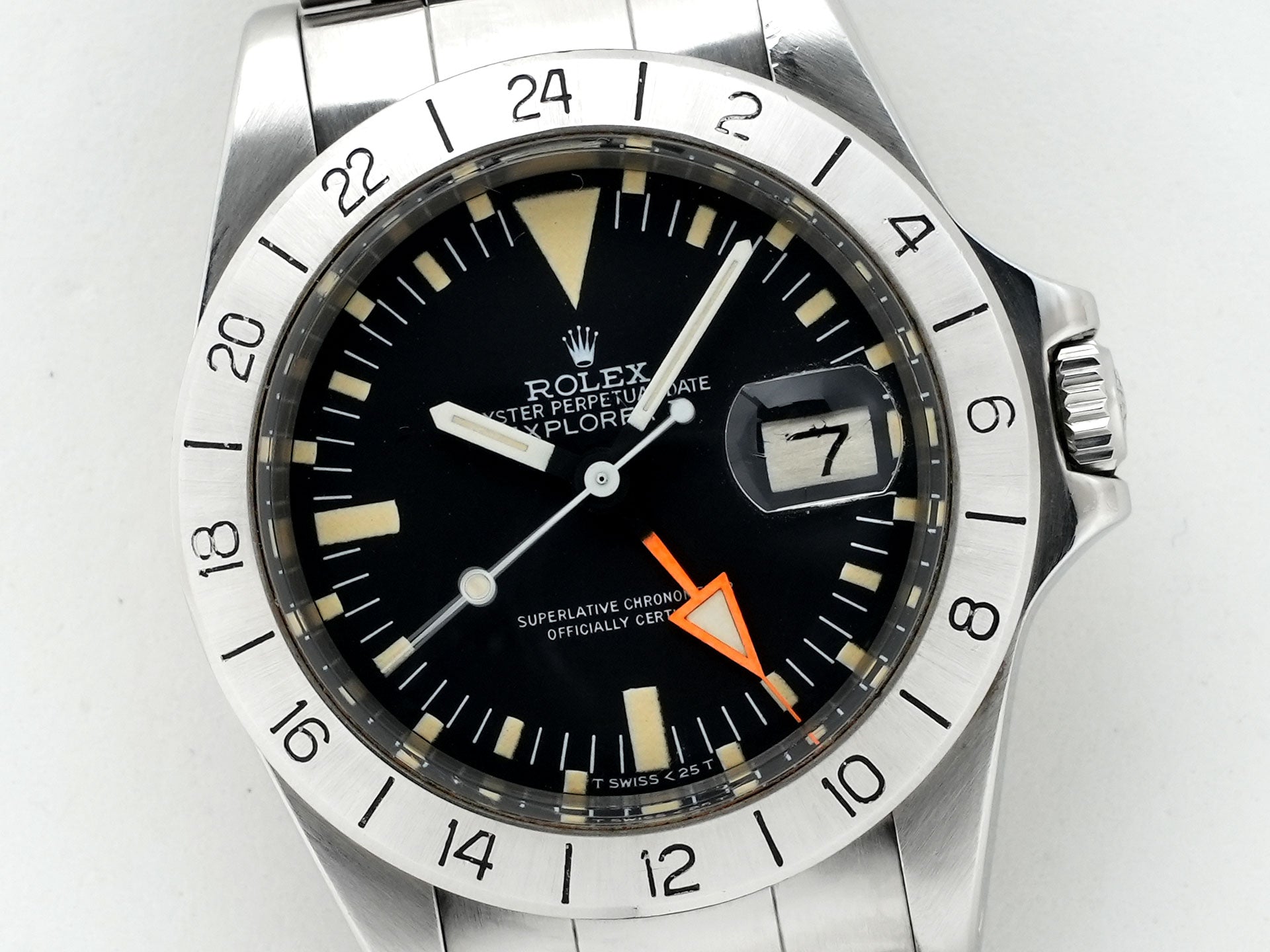 ロレックス エクスプローラーII Ref.1655 ステンレススチール ブラック文字盤 オイスターブレスレット 中古 kdoveuab