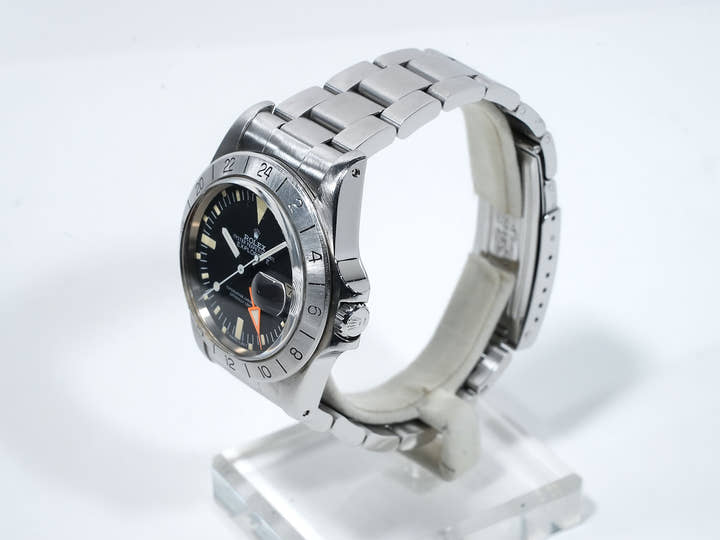 ロレックス エクスプローラーII Ref.1655 ステンレススチール ブラック文字盤 オイスターブレスレット 中古 kdoveuab