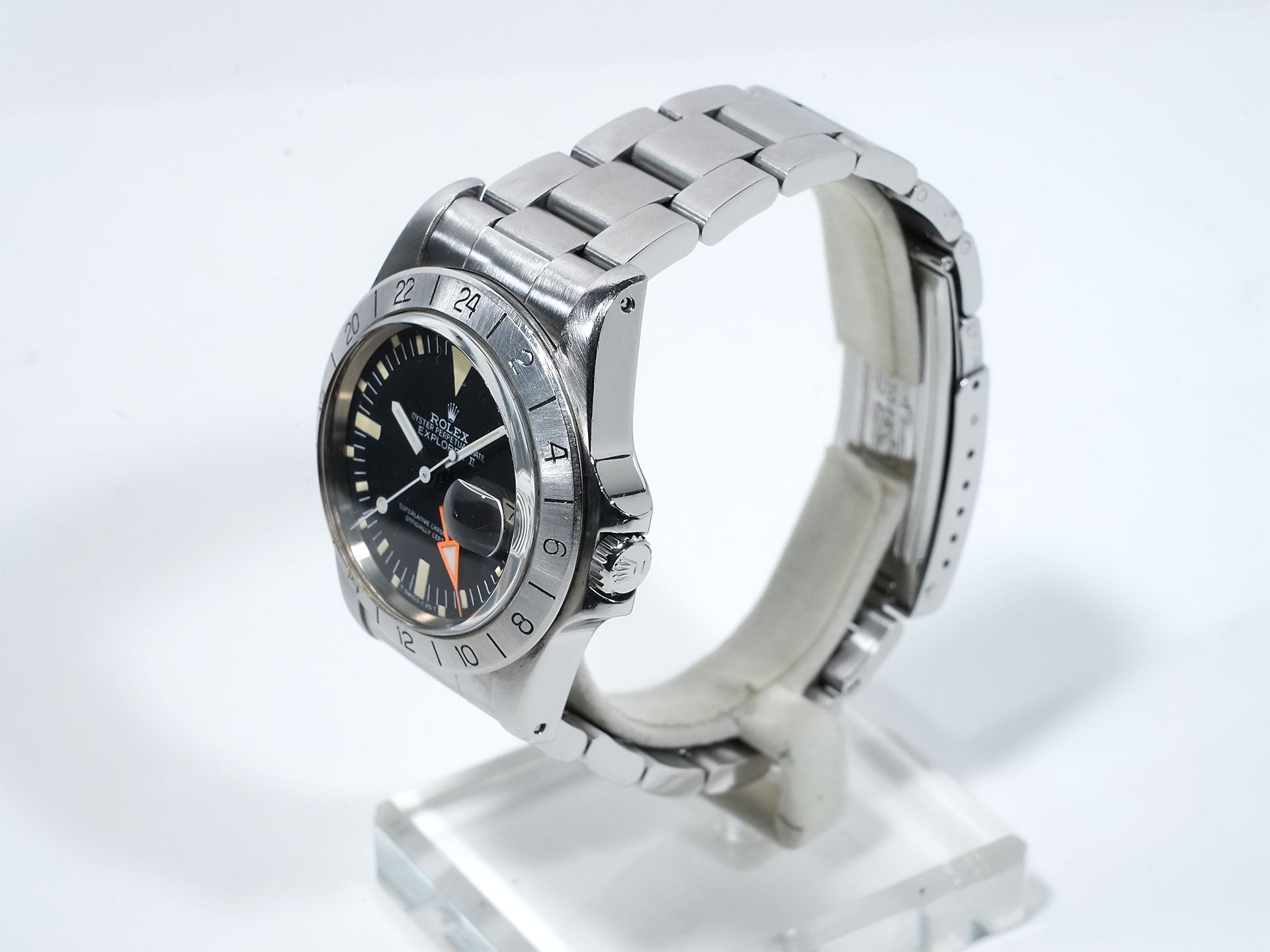 ロレックス エクスプローラーII Ref.1655 ステンレススチール ブラック文字盤 オイスターブレスレット 中古 kdoveuab