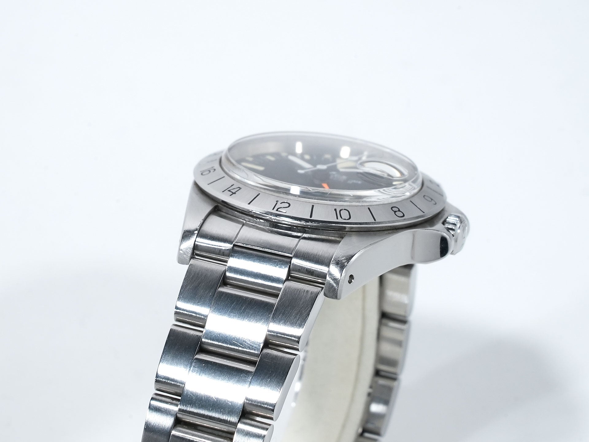 ロレックス エクスプローラーII Ref.1655 ステンレススチール ブラック文字盤 オイスターブレスレット 中古 kdoveuab