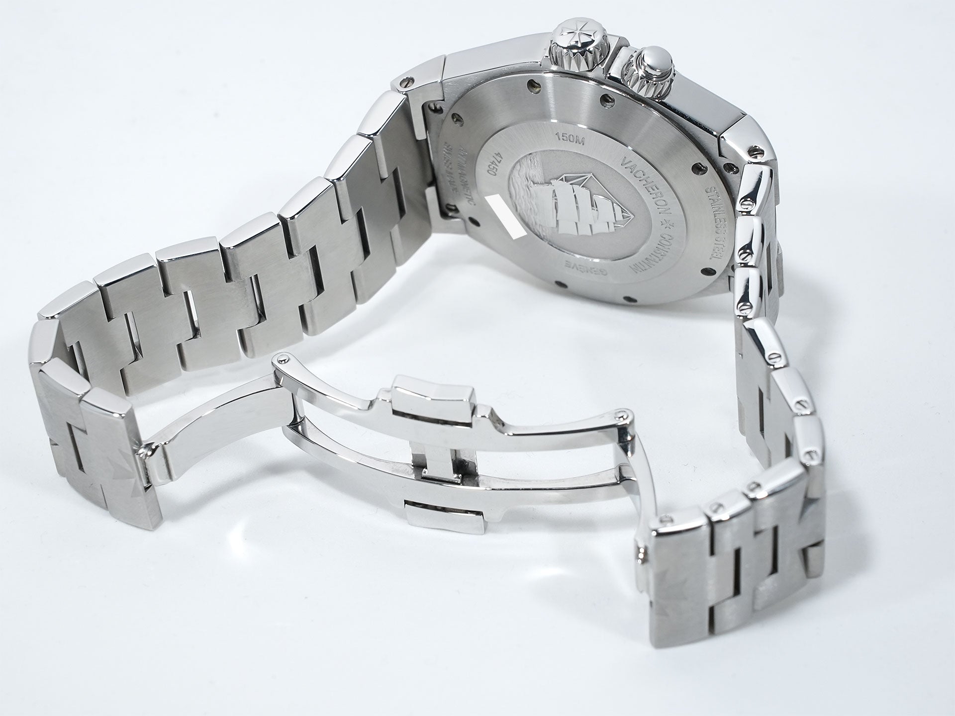 Vacheron Constantin Overseas Dual Time Ref. 47450/B01A-9227 Stainless Steel Black Dial Pre-owned briz49ct