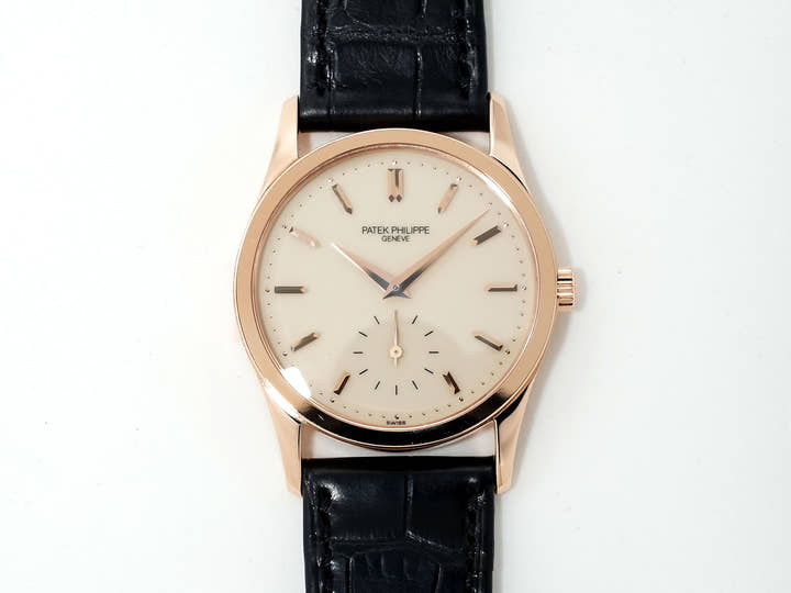 パテックフィリップ カラトラバ Ref.3796R-014 ローズゴールド アイボリー文字盤 美品 397ugnqx