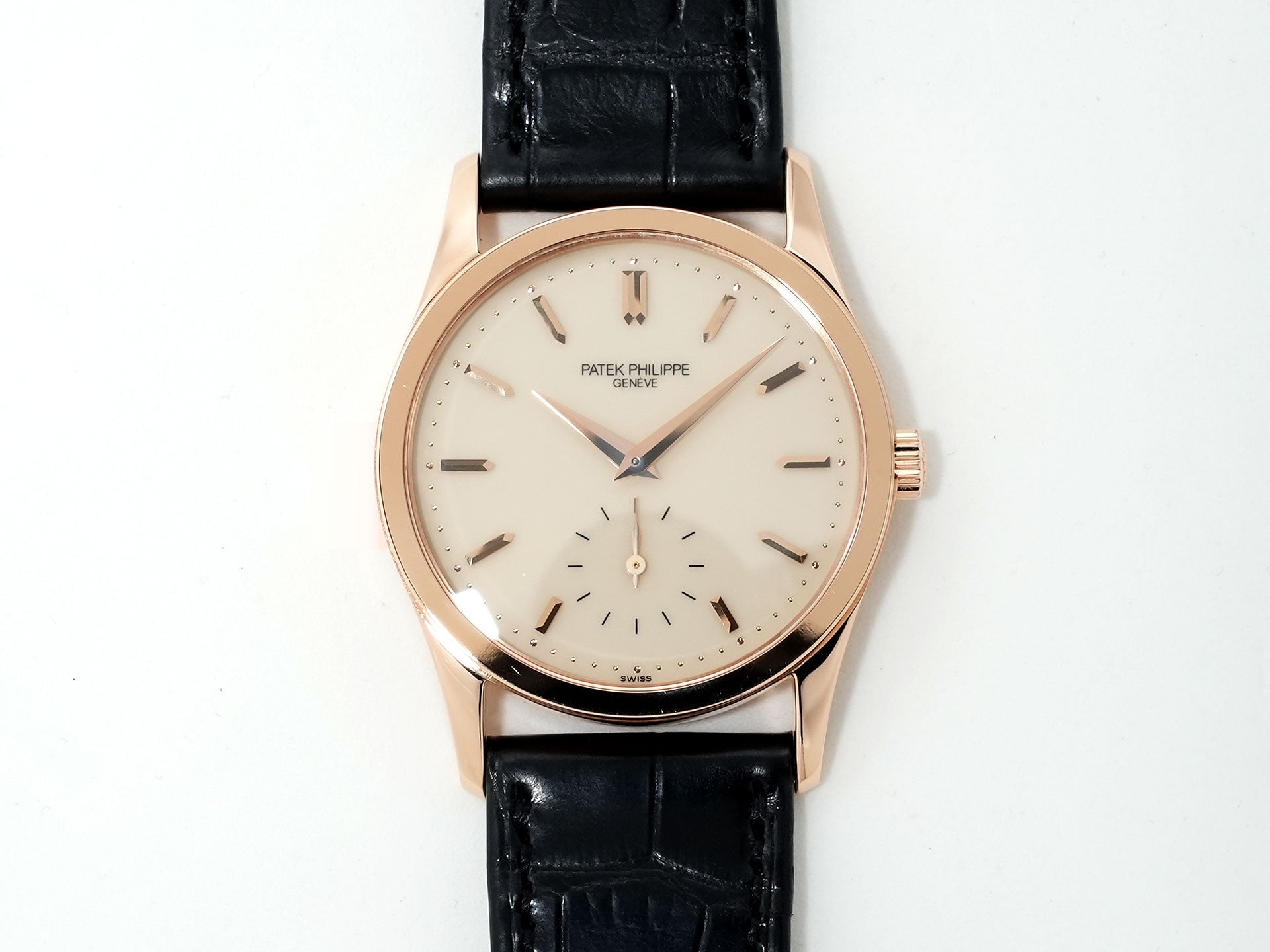 パテックフィリップ カラトラバ Ref.3796R-014 ローズゴールド アイボリー文字盤 美品 397ugnqx