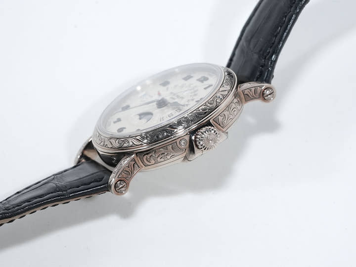 パテックフィリップ パーペチュアルカレンダー レトログラード Ref.5160/500G-001 ホワイトゴールド シルバー文字盤 中古 trvd2sti