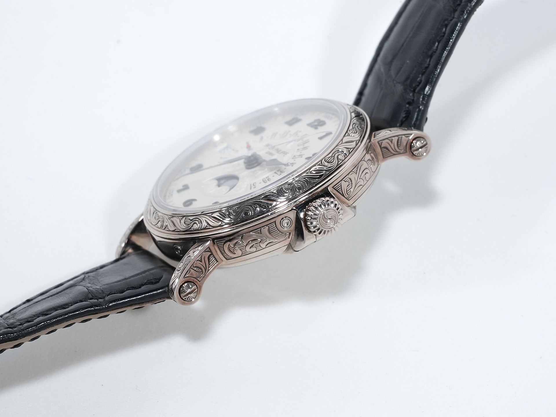 パテックフィリップ パーペチュアルカレンダー レトログラード Ref.5160/500G-001 ホワイトゴールド シルバー文字盤 中古 trvd2sti