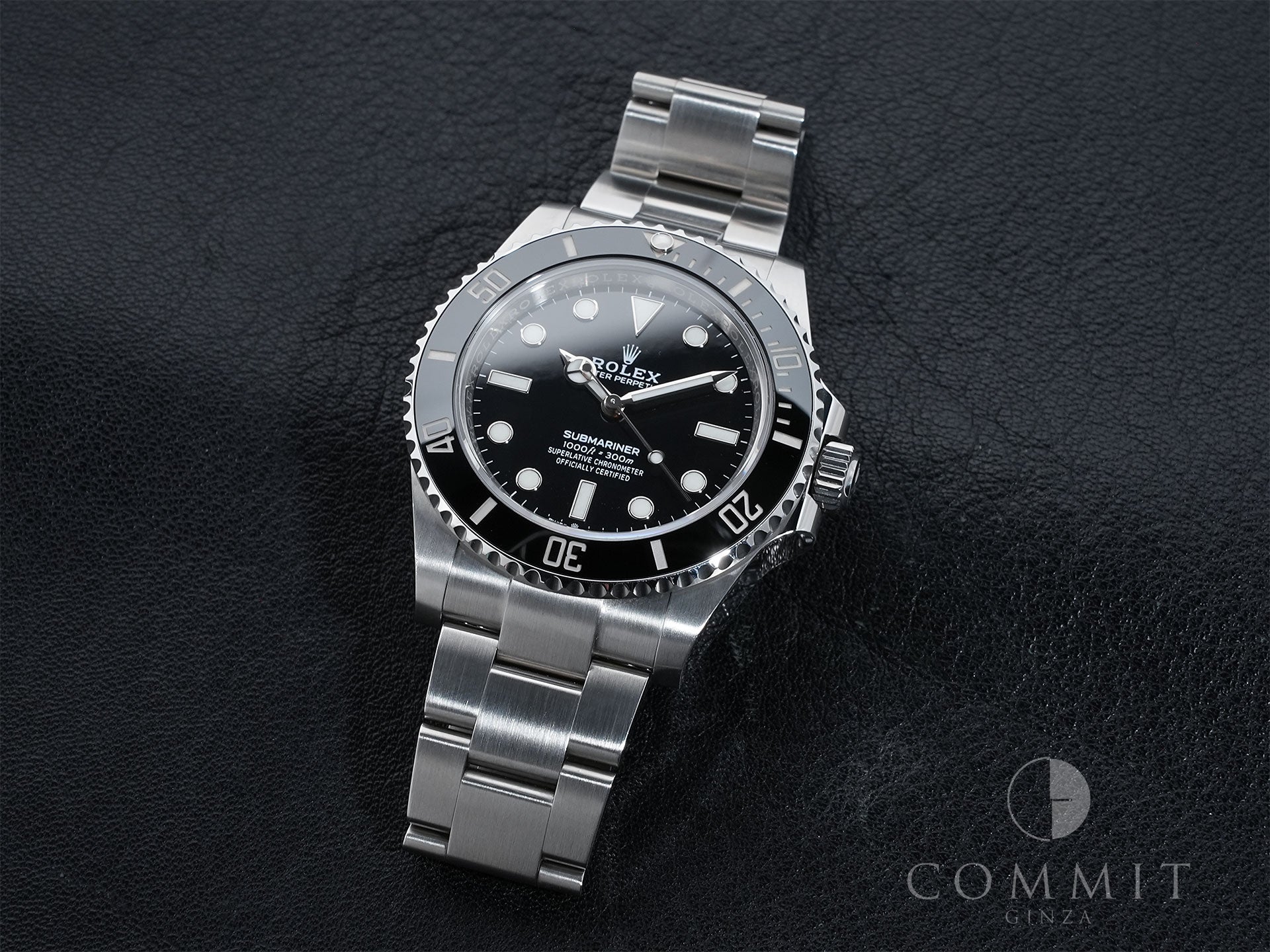 Pre-owned Rolex Submariner No Date Ref. 124060 Stainless Steel Black Dial upbsgnry