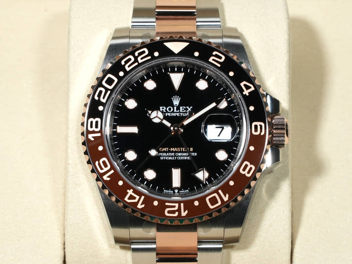 Rolex GMT-Master II Ref. 126711CHNR Stainless Steel/Everose Gold Black Dial Oyster Bracelet Unused hzps9p5c