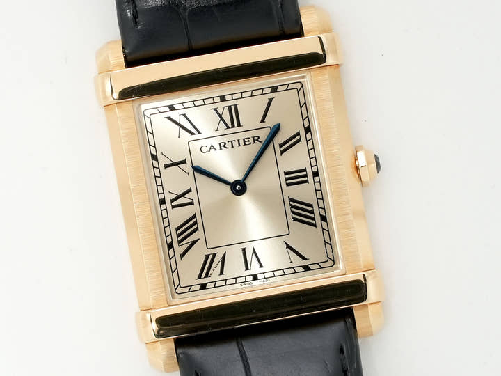 Cartier Tank Chinoise Ref. WGTA0088 Yellow Gold Champagne Dial Excellent Condition wden7yd6