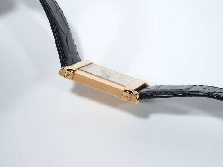 Cartier Tank Chinoise Ref. WGTA0088 Yellow Gold Champagne Dial Excellent Condition wden7yd6