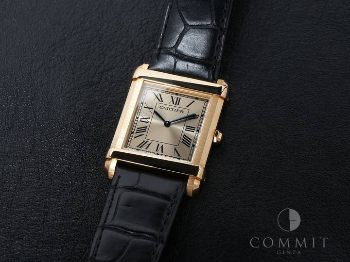 Cartier Tank Chinoise Ref. WGTA0088 Yellow Gold Champagne Dial Excellent Condition wden7yd6