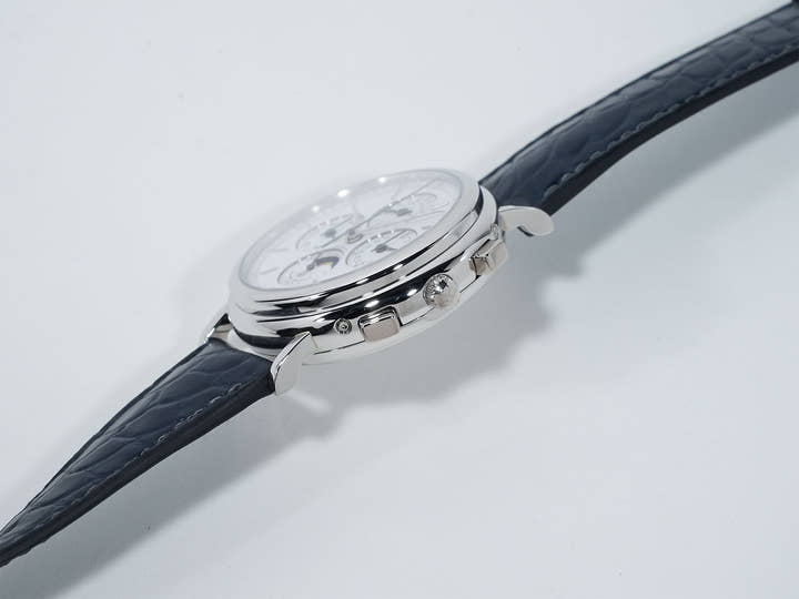 ヴァシュロンコンスタンタン パトリモニー パーペチュアルカレンダー クロノグラフ Ref.49005/000P-7622 プラチナ ホワイト文字盤 美中古 d8rm7mhh