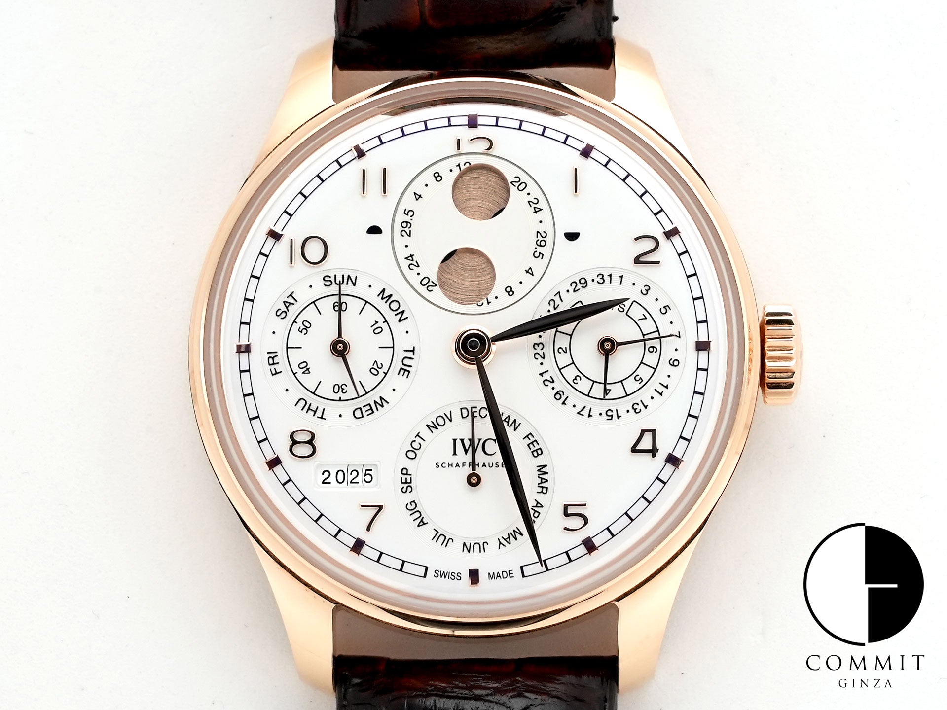 IWC ポルトギーゼ パーペチュアルカレンダー 44 Ref.IW503701 Armor Gold シルバー文字盤 中古 muyxsa8v