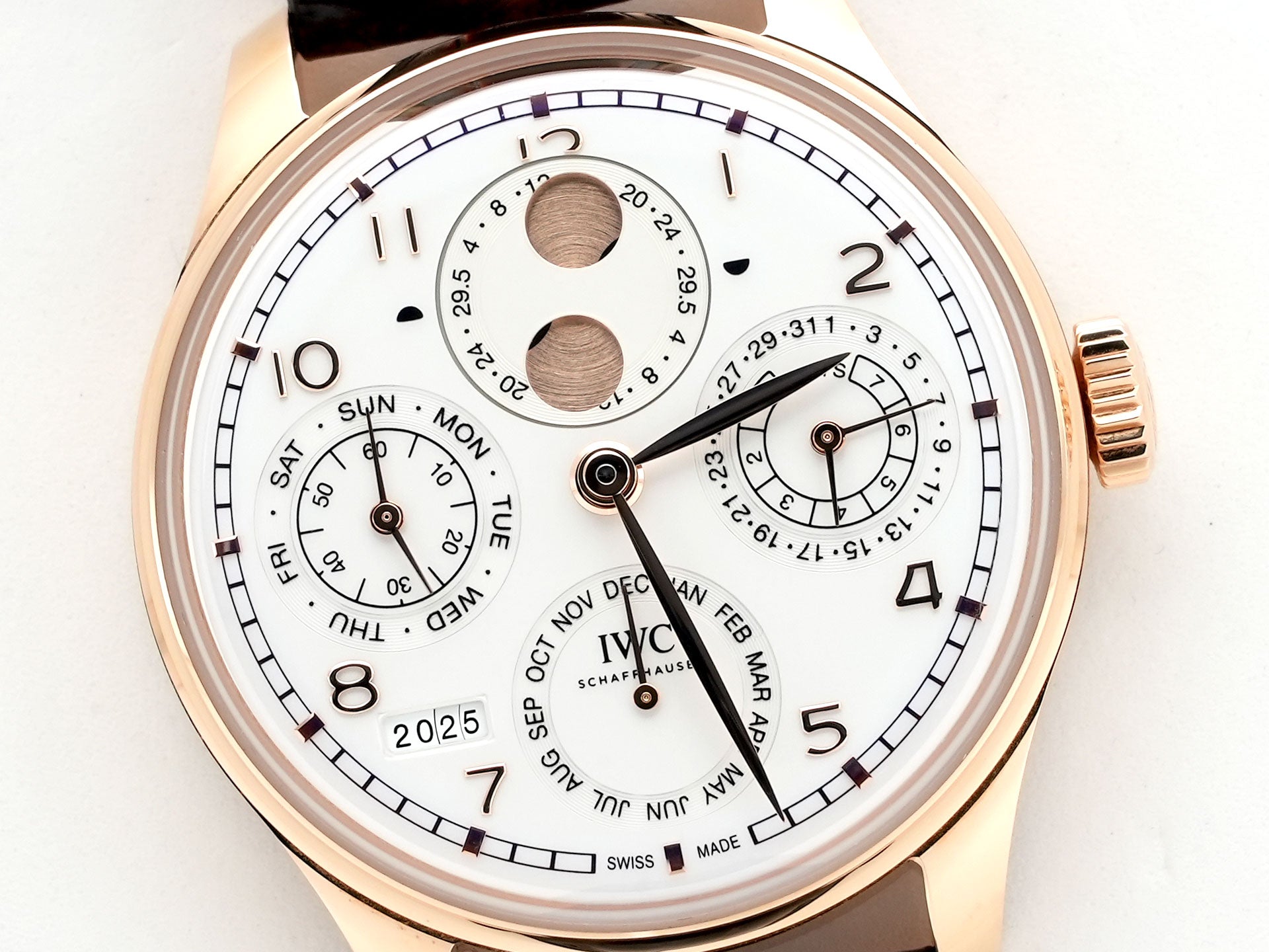 IWC ポルトギーゼ パーペチュアルカレンダー 44 Ref.IW503701 Armor Gold シルバー文字盤 中古 muyxsa8v