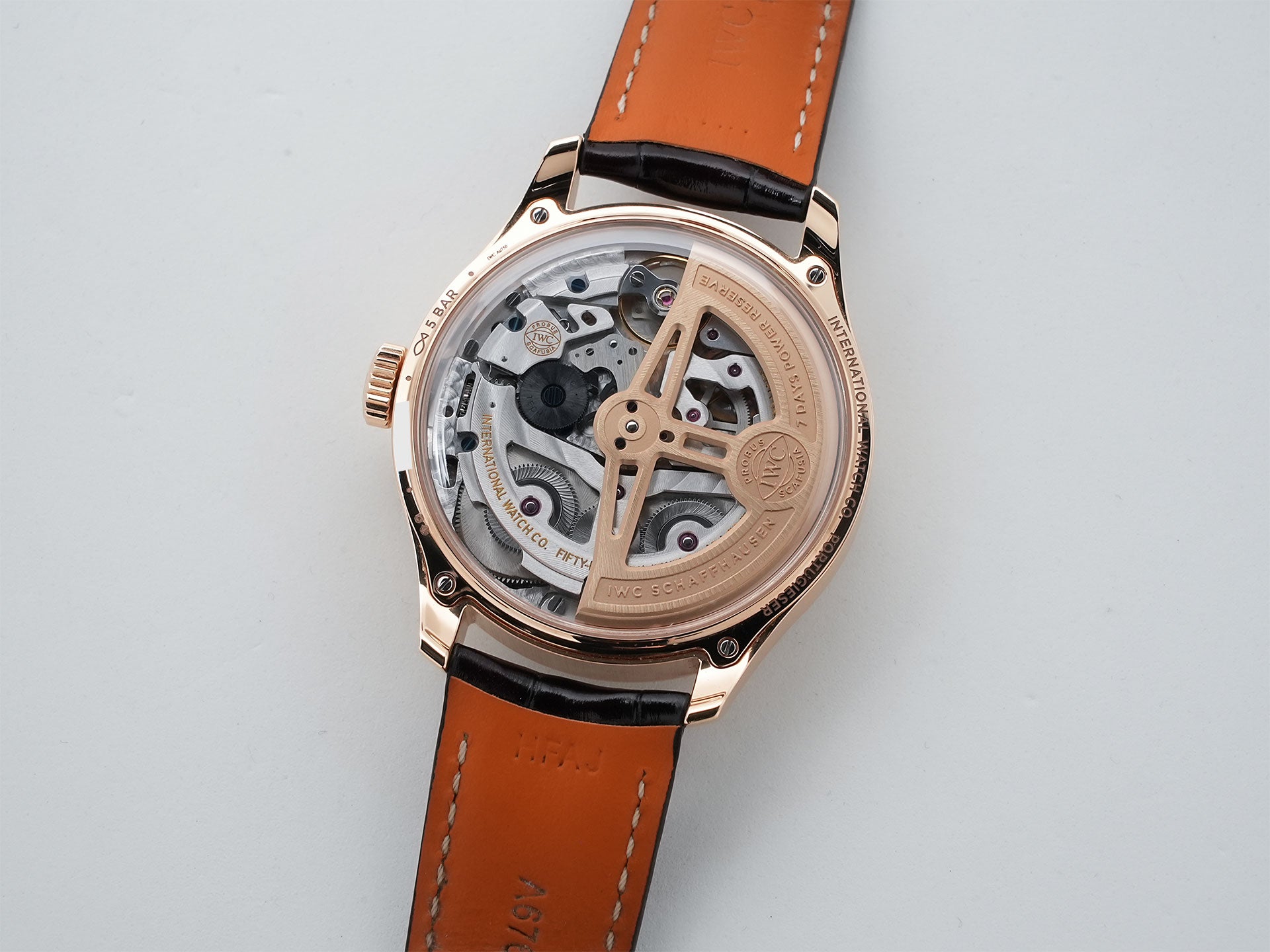 IWC ポルトギーゼ パーペチュアルカレンダー 44 Ref.IW503701 Armor Gold シルバー文字盤 中古 muyxsa8v