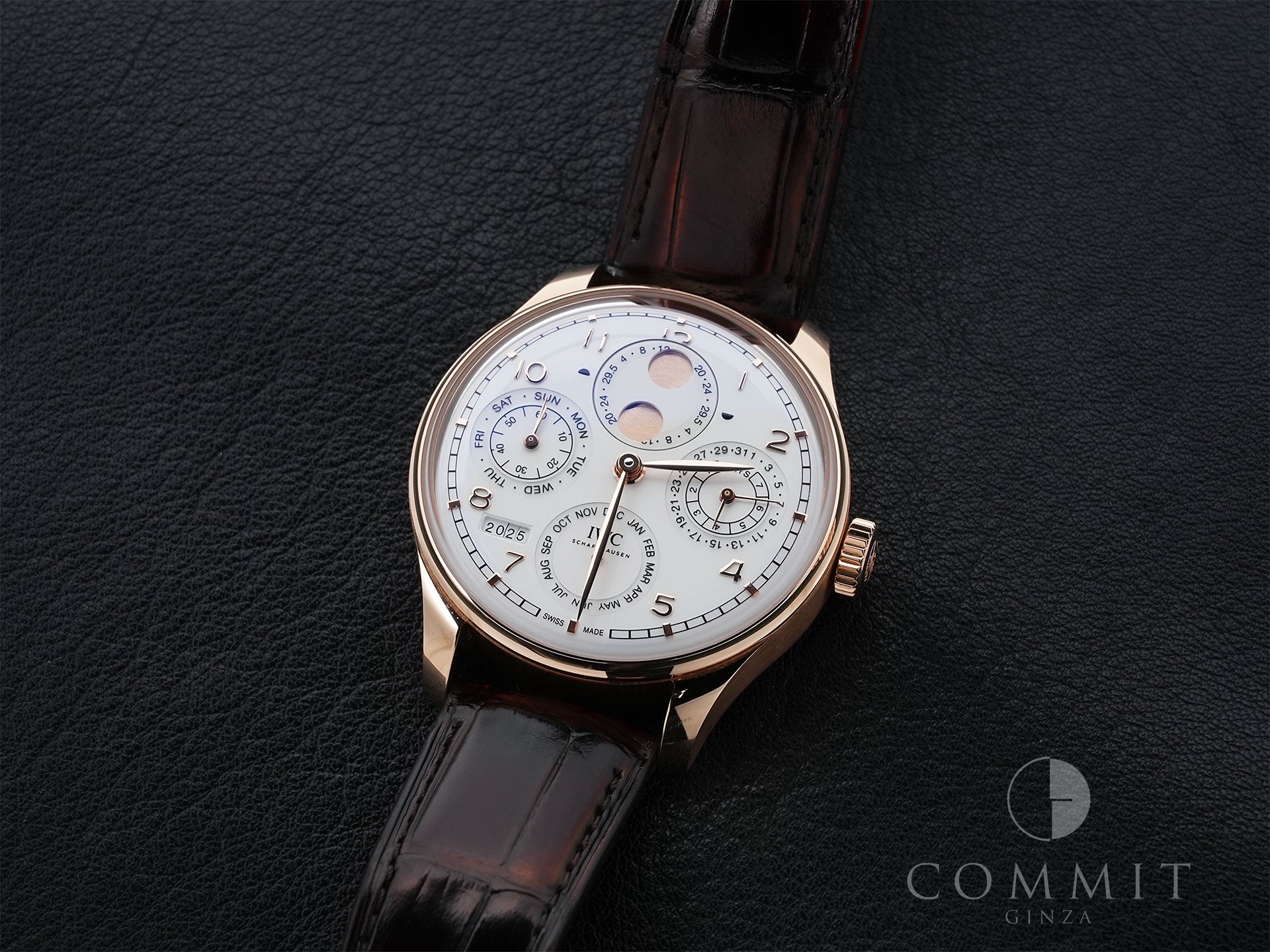 IWC ポルトギーゼ パーペチュアルカレンダー 44 Ref.IW503701 Armor Gold シルバー文字盤 中古 muyxsa8v