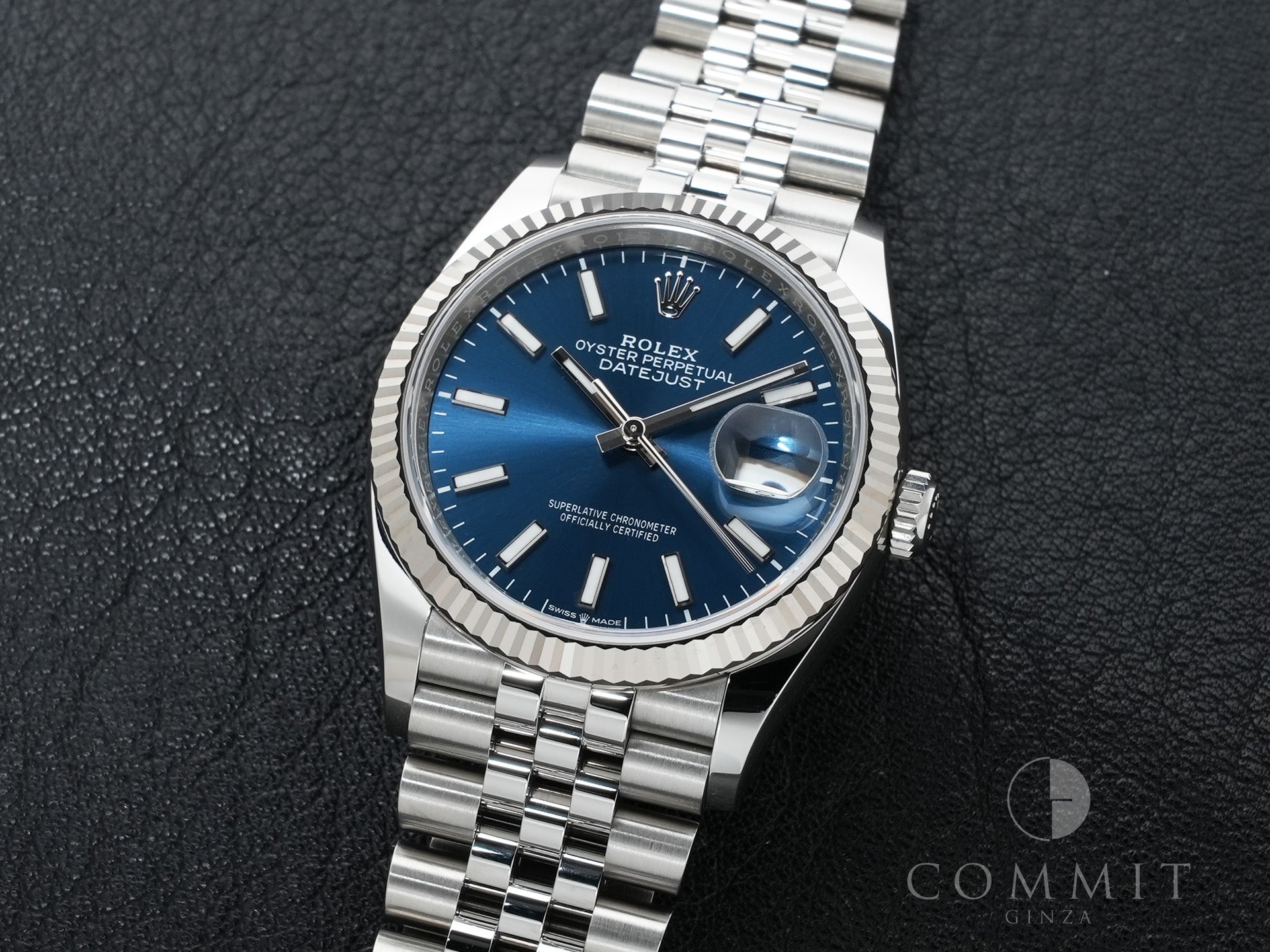 ロレックス デイトジャスト36 Ref.126234 ステンレススチール/ホワイトゴールド ブルー文字盤 ジュビリーブレスレット 中古 uduwq9ep