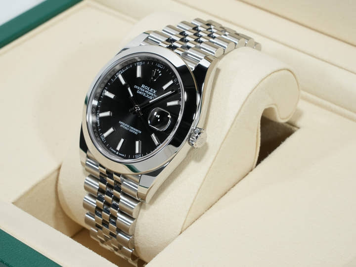Rolex Datejust 41 Ref. 126300 Stainless Steel Black Dial Jubilee Bracelet Unused vd62tfzo