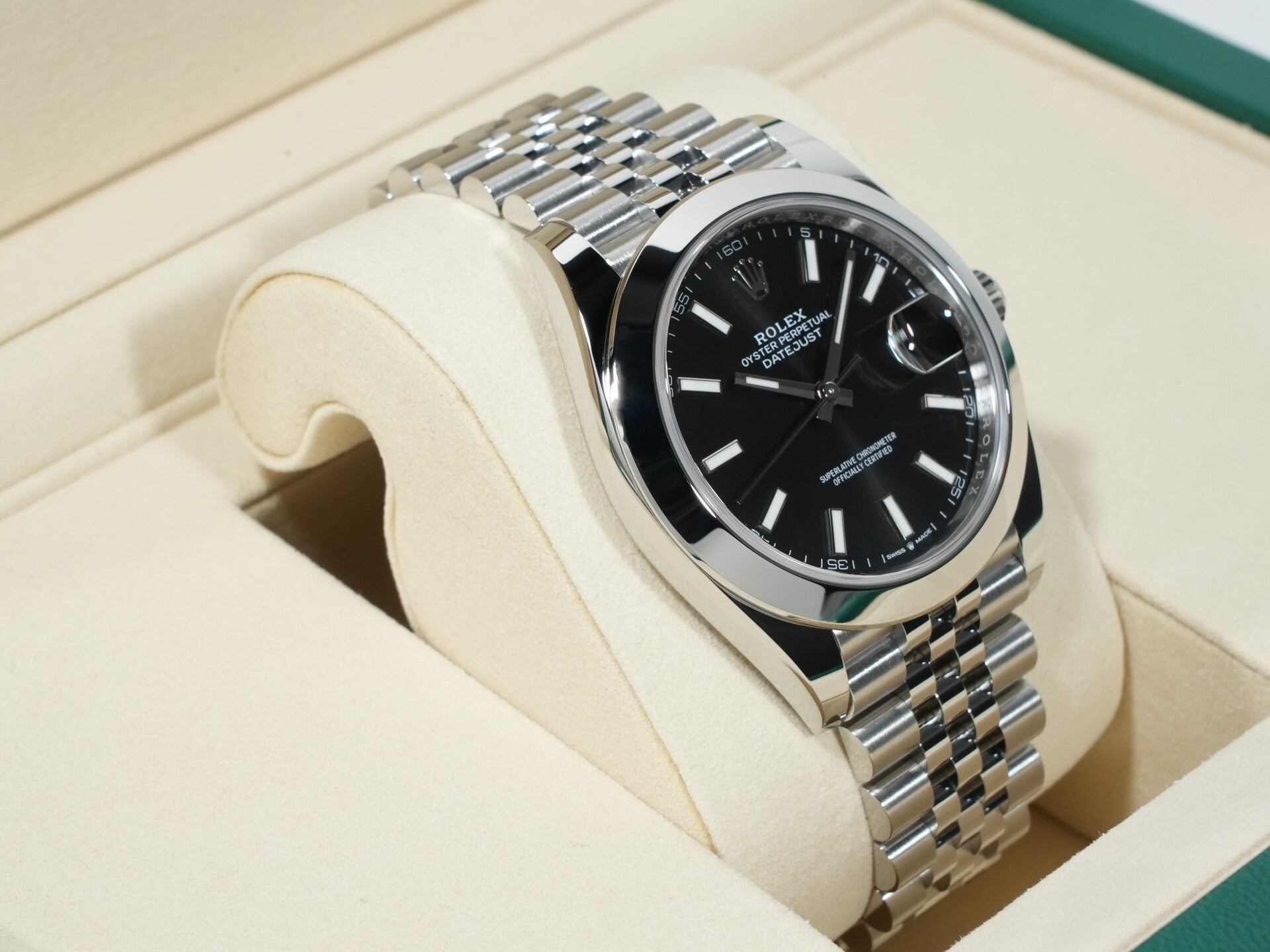 Rolex Datejust 41 Ref. 126300 Stainless Steel Black Dial Jubilee Bracelet Unused vd62tfzo
