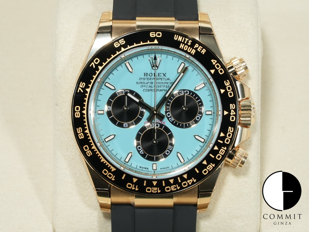 Rolex Daytona Ref. 126518LN Yellow Gold Turquoise Blue Dial Unused 5iehf98m
