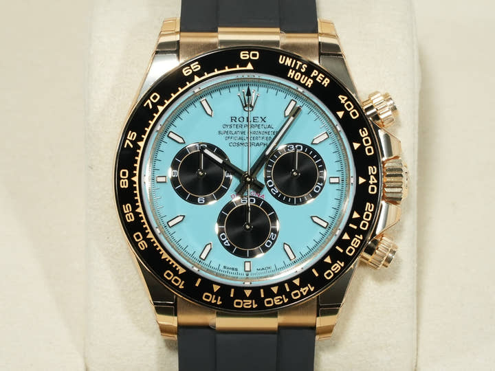 Rolex Daytona Ref. 126518LN Yellow Gold Turquoise Blue Dial Unused 5iehf98m