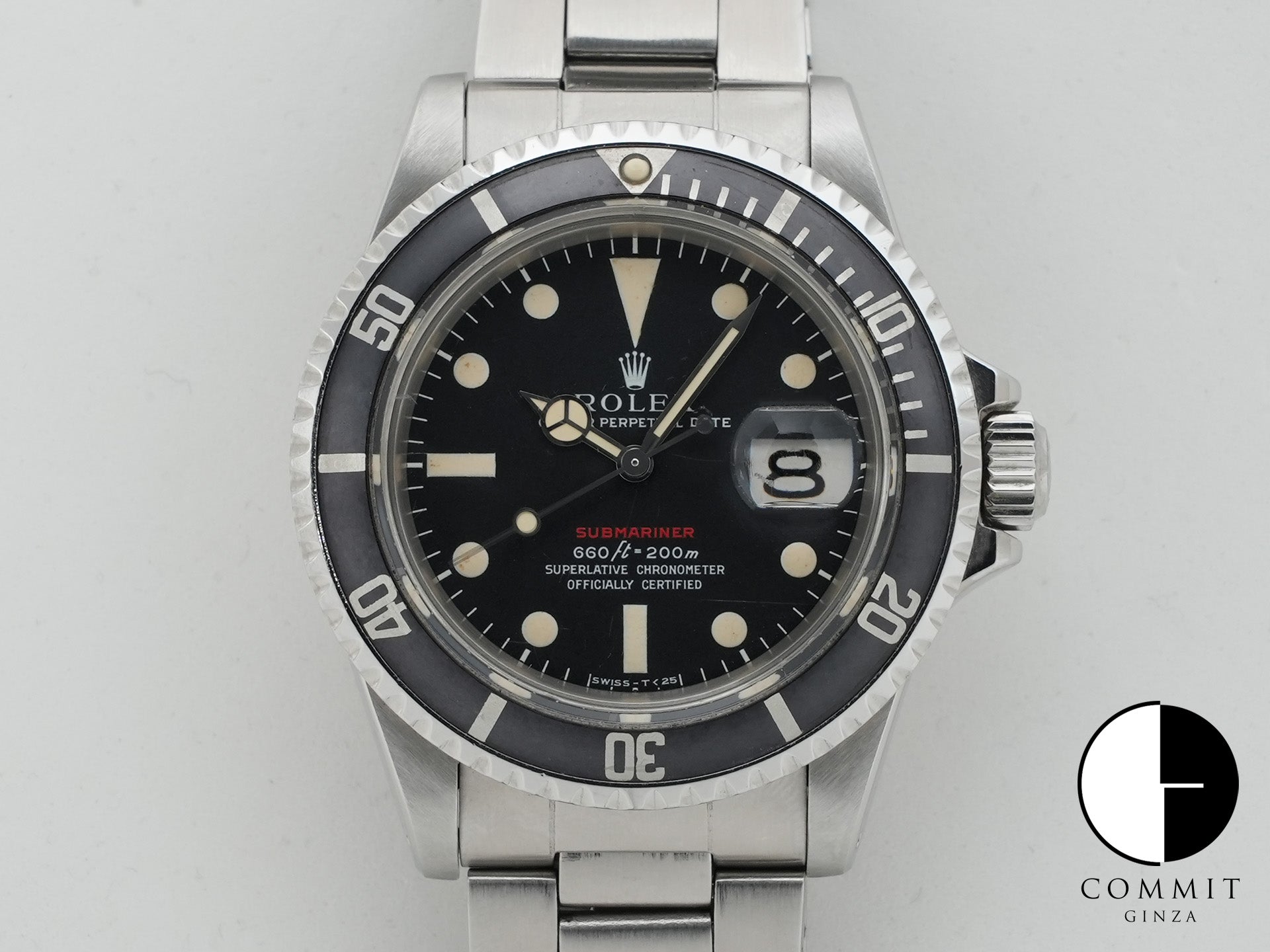 Pre-owned Rolex Submariner Date Ref. 1680 Stainless Steel Black Dial dfmp7f9e