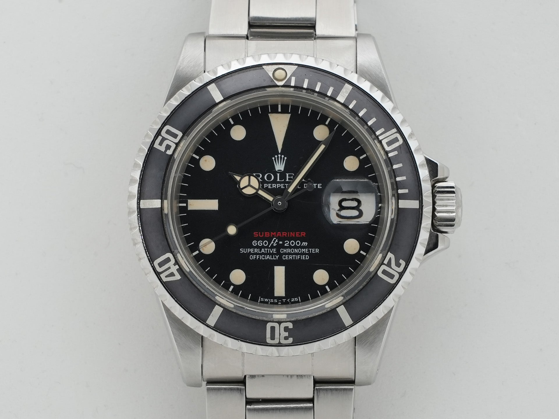 Pre-owned Rolex Submariner Date Ref. 1680 Stainless Steel Black Dial dfmp7f9e