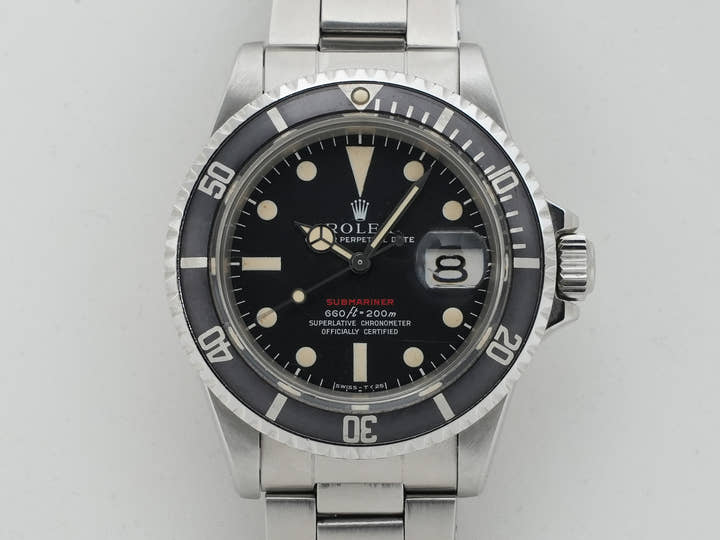 Pre-owned Rolex Submariner Date Ref. 1680 Stainless Steel Black Dial dfmp7f9e