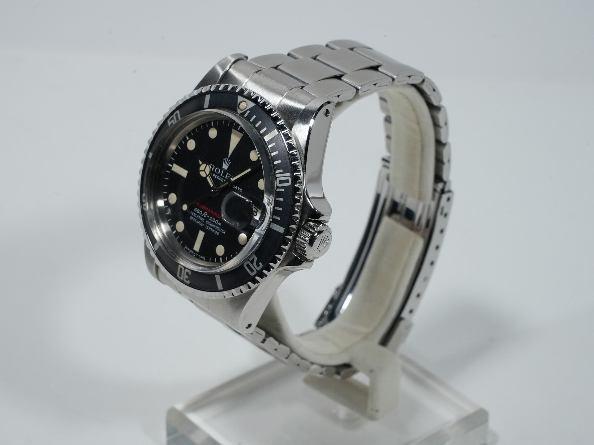 Pre-owned Rolex Submariner Date Ref. 1680 Stainless Steel Black Dial dfmp7f9e