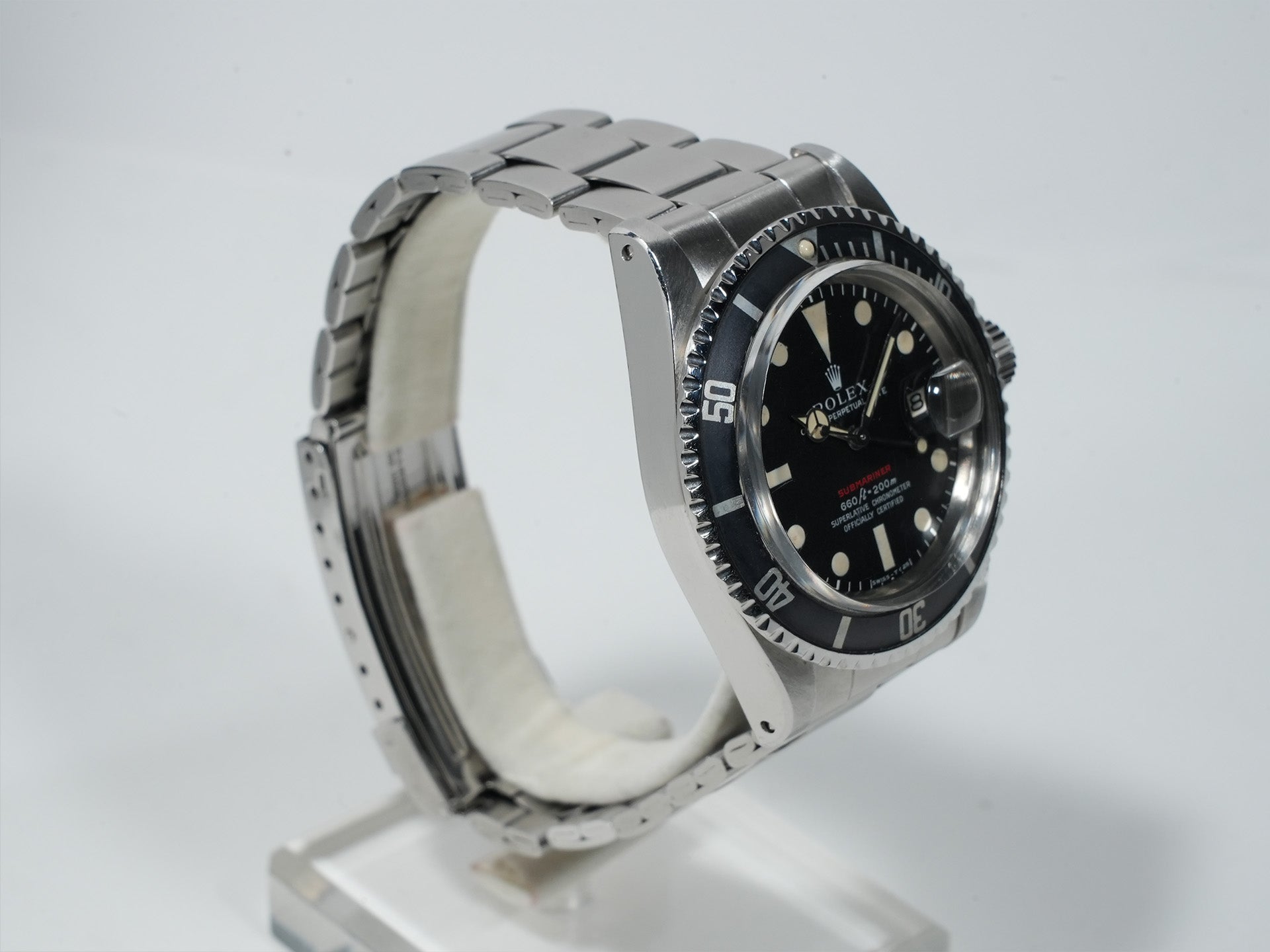 Pre-owned Rolex Submariner Date Ref. 1680 Stainless Steel Black Dial dfmp7f9e