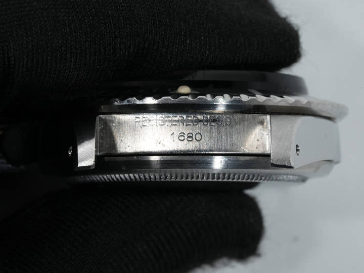 Pre-owned Rolex Submariner Date Ref. 1680 Stainless Steel Black Dial dfmp7f9e