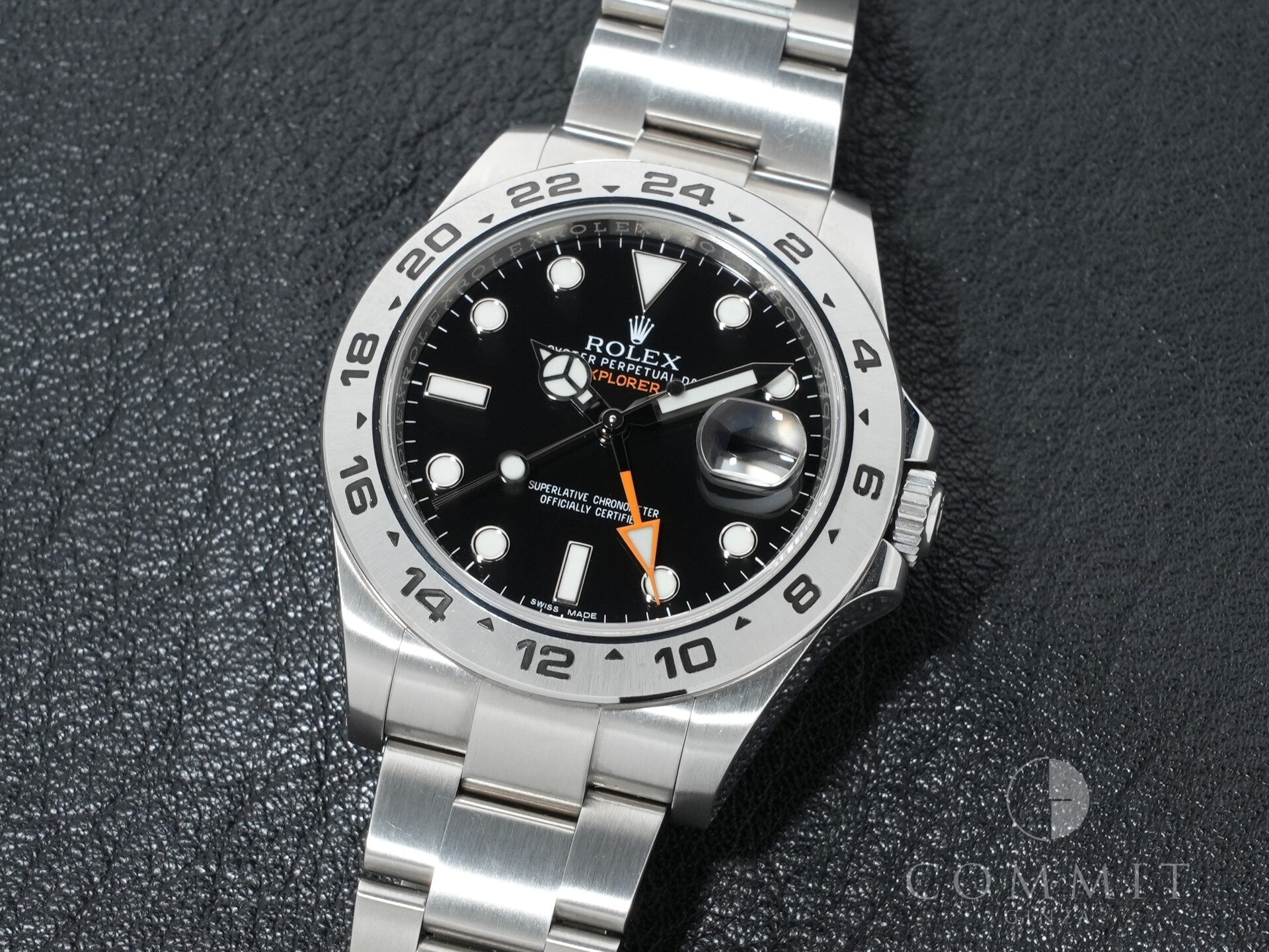 Rolex Explorer II Ref. 216570 Stainless Steel Black Dial Oyster Bracelet Excellent Condition ue63u6pd