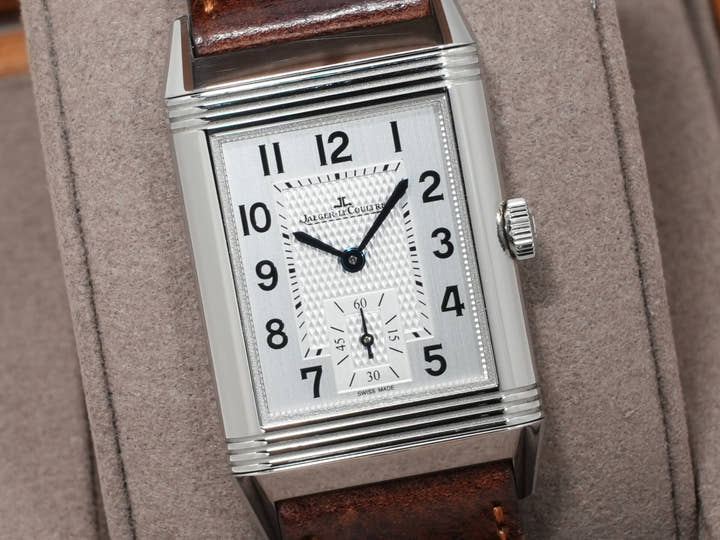 ジャガールクルト レベルソ クラシック デュオ スモールセコンド Ref.Q2458422 ステンレススチール シルバーxブラック文字盤 中古 bdzd5sy2