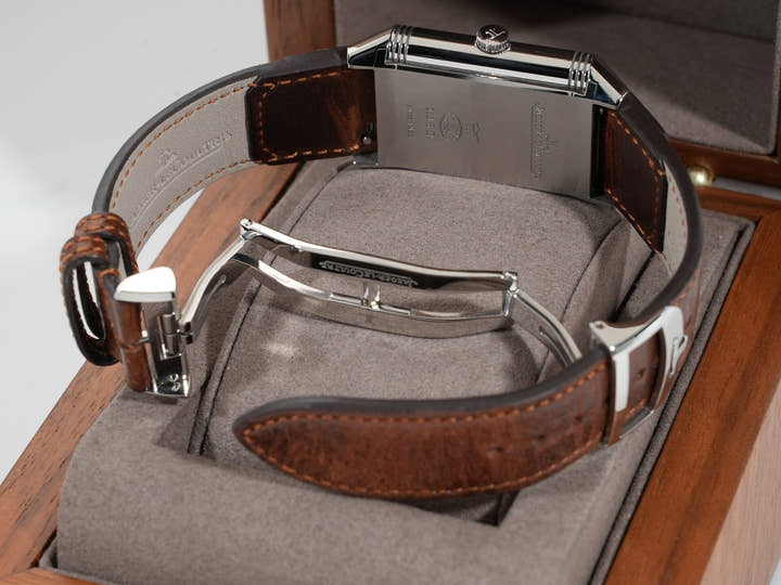 ジャガールクルト レベルソ クラシック デュオ スモールセコンド Ref.Q2458422 ステンレススチール シルバーxブラック文字盤 中古 bdzd5sy2