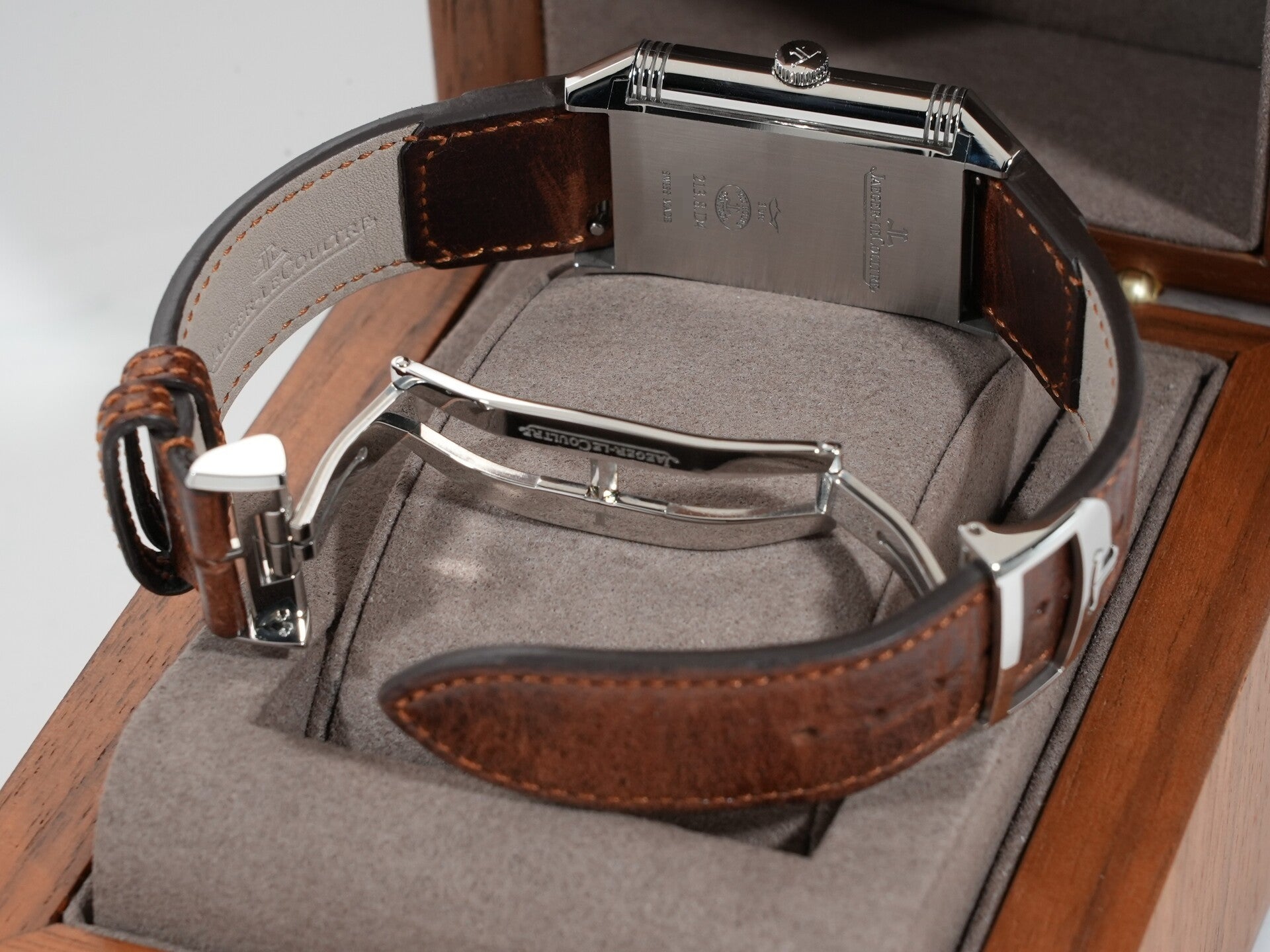 ジャガールクルト レベルソ クラシック デュオ スモールセコンド Ref.Q2458422 ステンレススチール シルバーxブラック文字盤 中古 bdzd5sy2