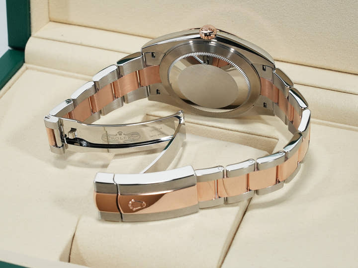 Rolex Datejust 41 Ref. 126301 Stainless Steel/Everose Gold Chocolate Dial Oyster Bracelet Unused qfc7gi4t