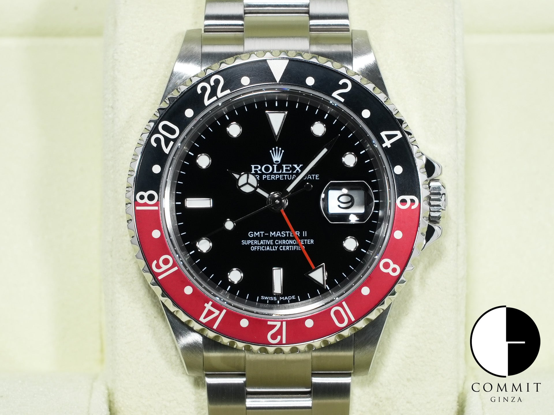 ロレックス GMTマスターII Ref.16710 ステンレススチール ブラック文字盤 オイスターブレスレット 美品 5jssavz9