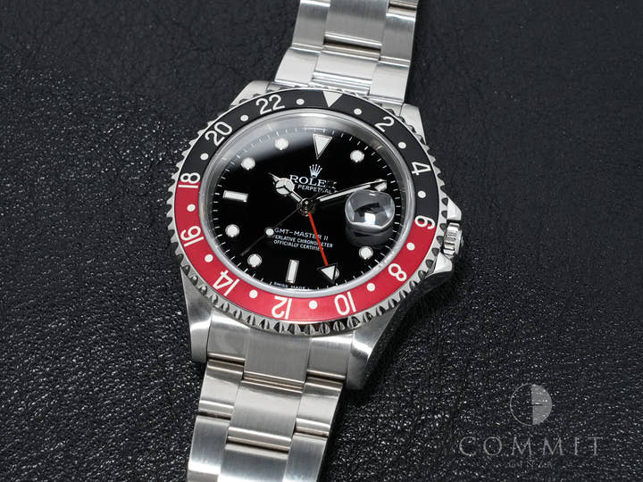 ロレックス GMTマスターII Ref.16710 ステンレススチール ブラック文字盤 オイスターブレスレット 美品 5jssavz9