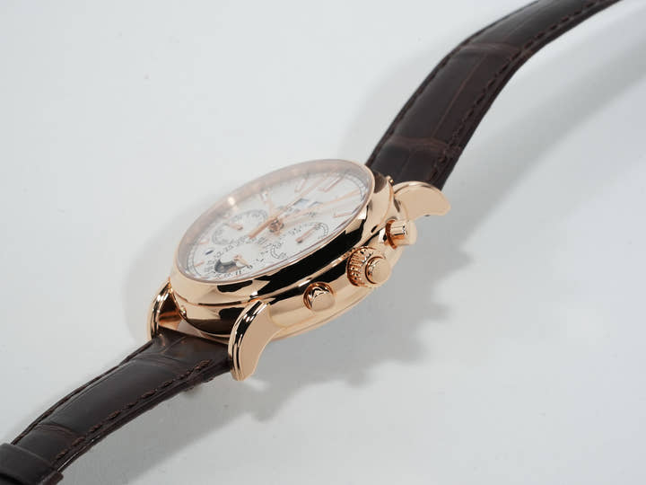 パテックフィリップ パーペチュアルカレンダー スプリットセコンド クロノグラフ Ref.5204R-001 ローズゴールド シルバーオパーリン文字盤 美中古 iazyu46d