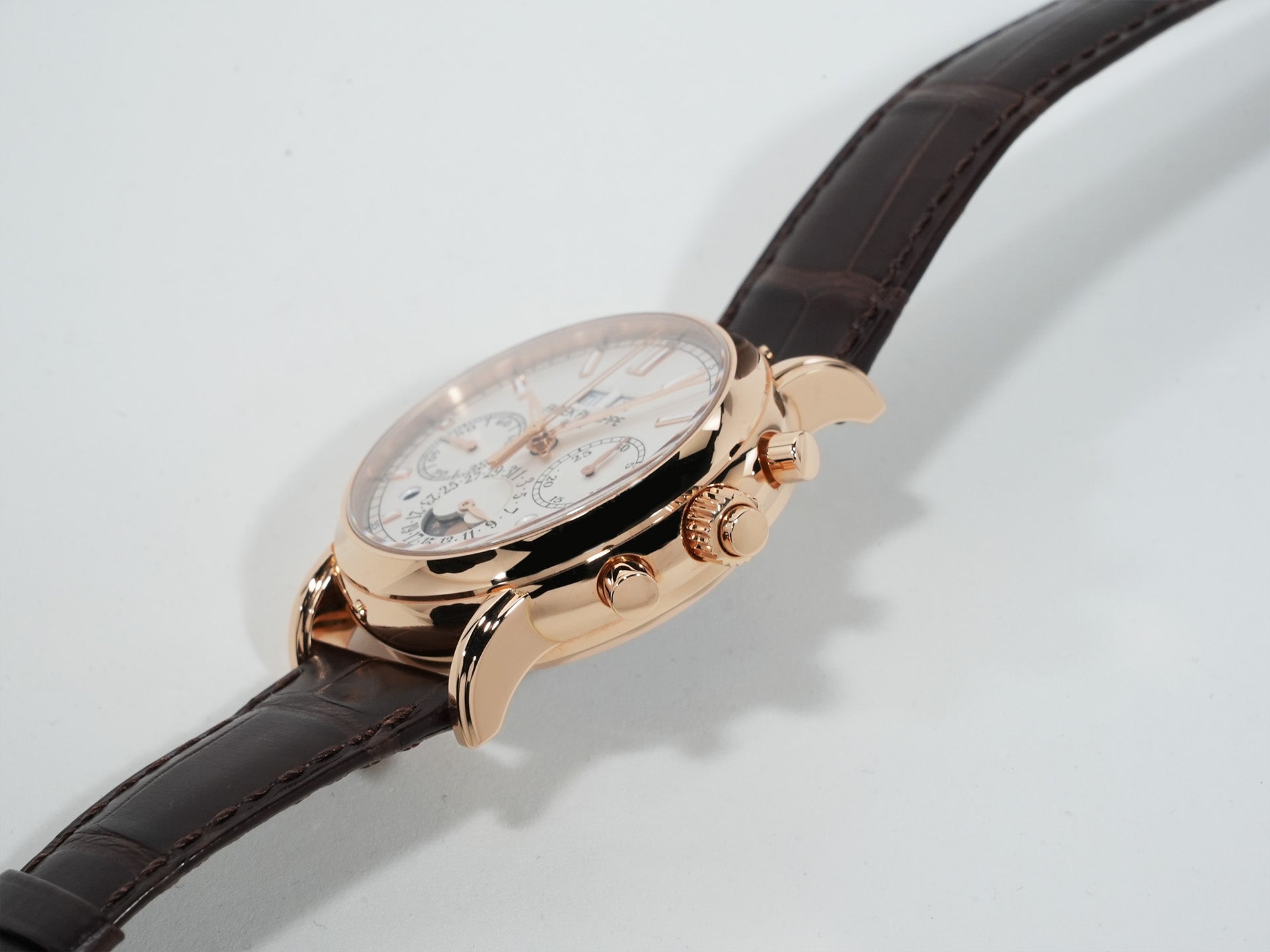 パテックフィリップ パーペチュアルカレンダー スプリットセコンド クロノグラフ Ref.5204R-001 ローズゴールド シルバーオパーリン文字盤 美中古 iazyu46d