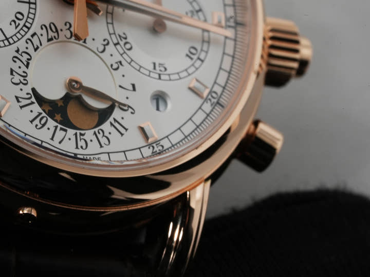 パテックフィリップ パーペチュアルカレンダー スプリットセコンド クロノグラフ Ref.5204R-001 ローズゴールド シルバーオパーリン文字盤 美中古 iazyu46d